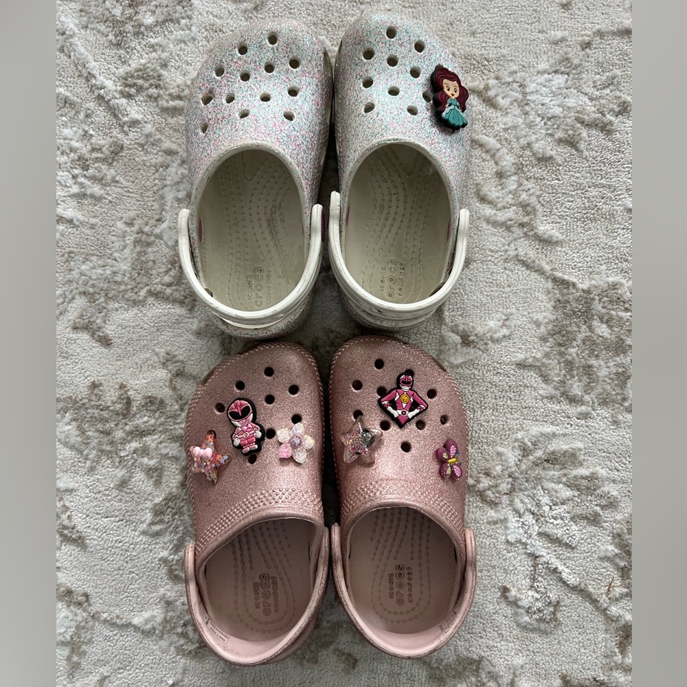 Glitter crocs